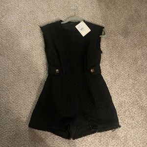 Love Bonito tweed romper with tags